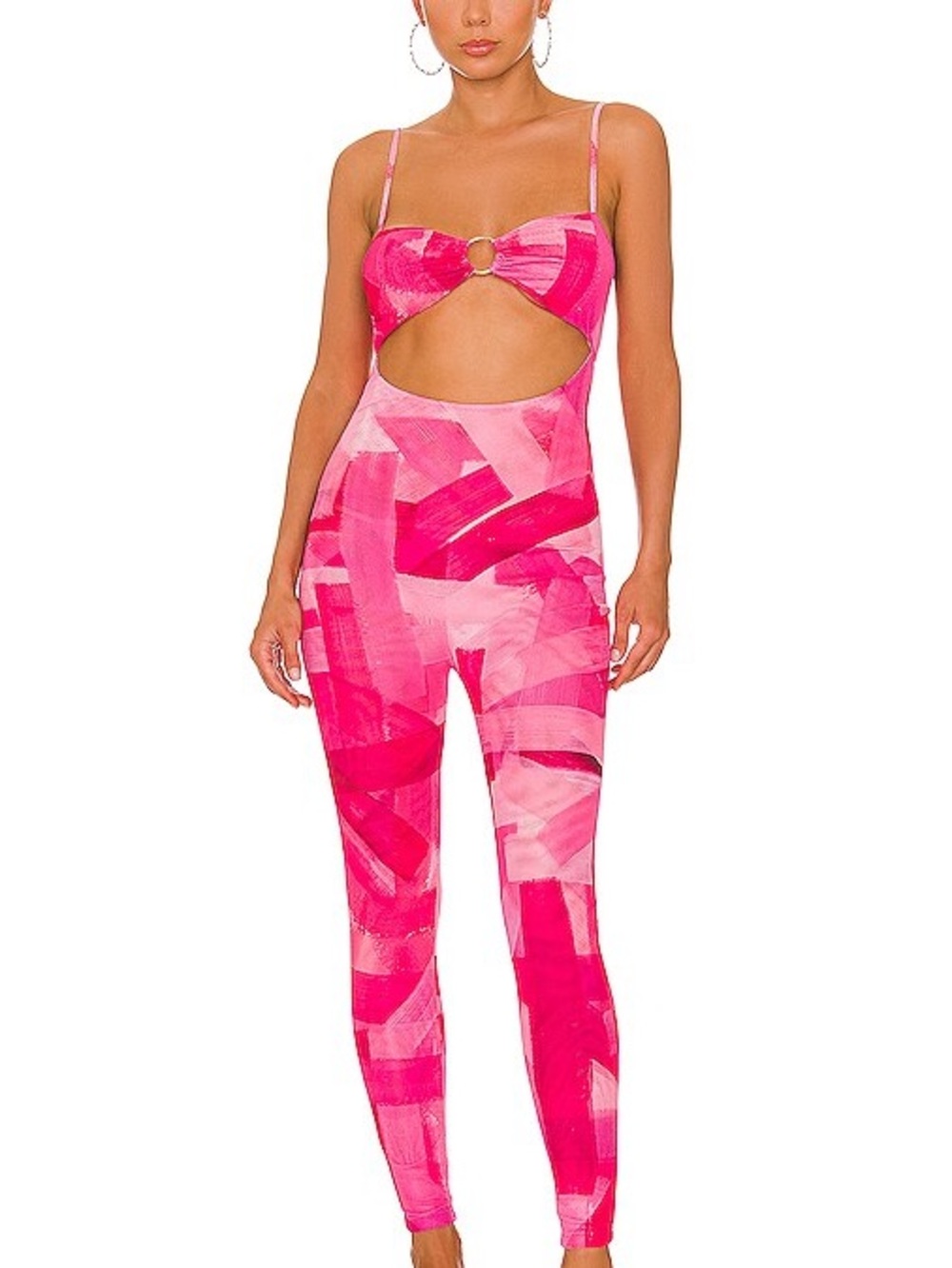 NEVER WORN Farai London Electric Orchid Pink Cutout Jumpsuit SZ M